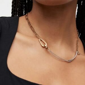 All Saints Gold and Silver Chain Necklace